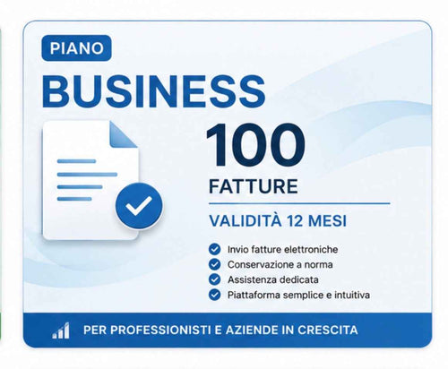 Abbonamento Silver – 100 Fatture Elettroniche | Validità 12 Mesi