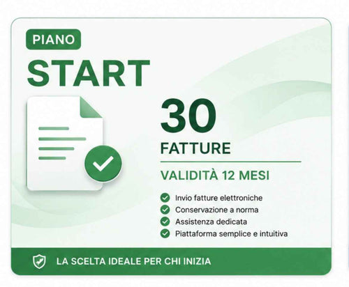 Abbonamento Bronze – 30 Fatture Elettroniche | Validità 12 Mesi
